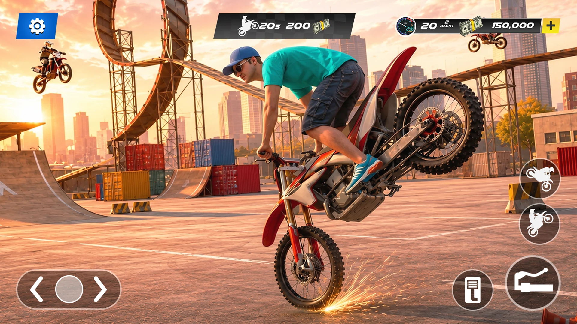 Bike Wheelie 3D Motor Stunt screenshot