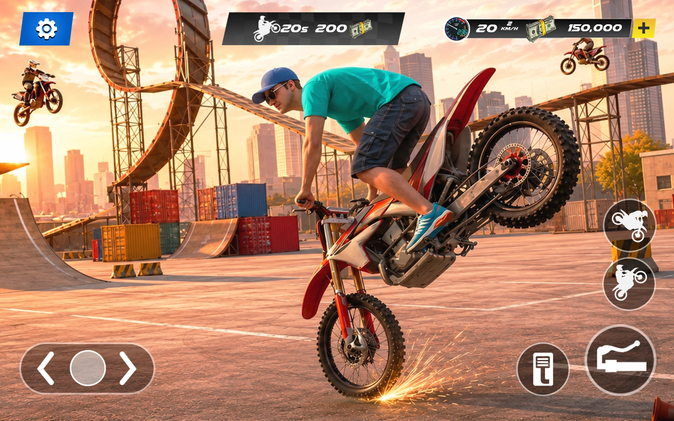 Bike Wheelie 3D Motor Stunt screenshot